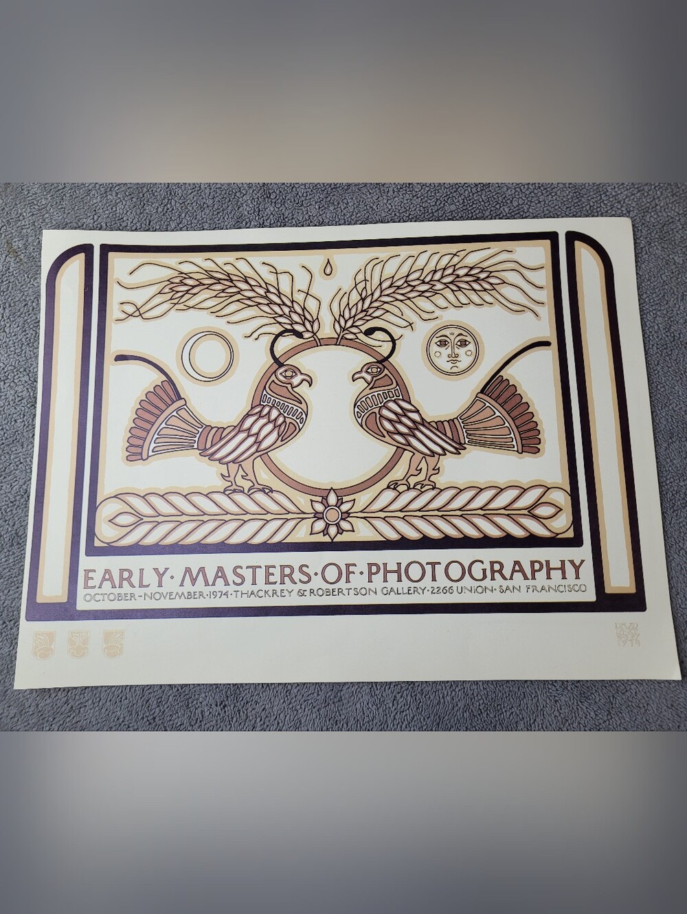 Vtg David Lance Goines Early Masters Of Photography Art Print Poster 15x11 1974